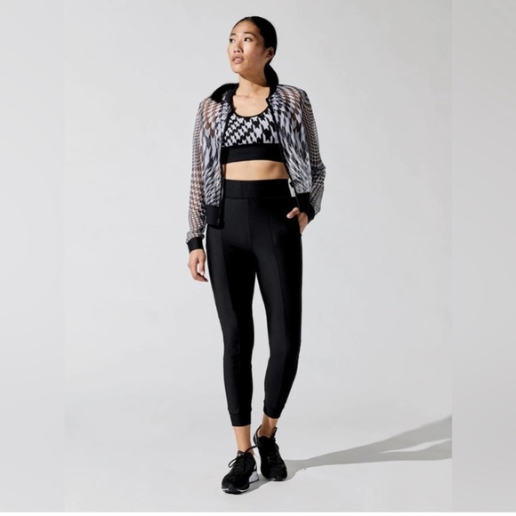 ULTRACOR LUX EVER WOMENS BLACK JOGGER HIGH WAIST LEGGINGS SIZE L - Picture 1 of 9